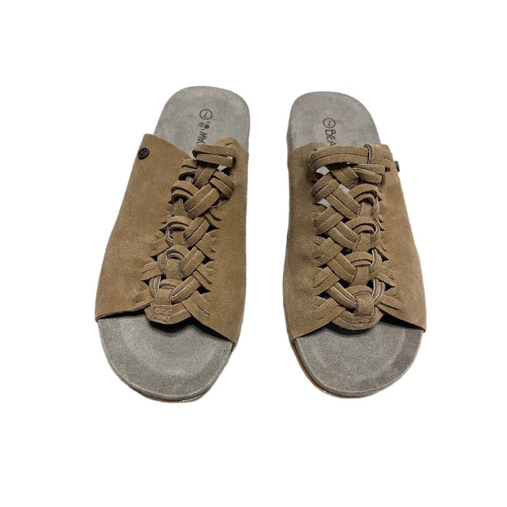 Bear Paw Women's Cow Suede Slip On Sandals Size 7
